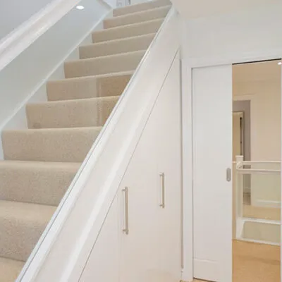 cream stairs to loft