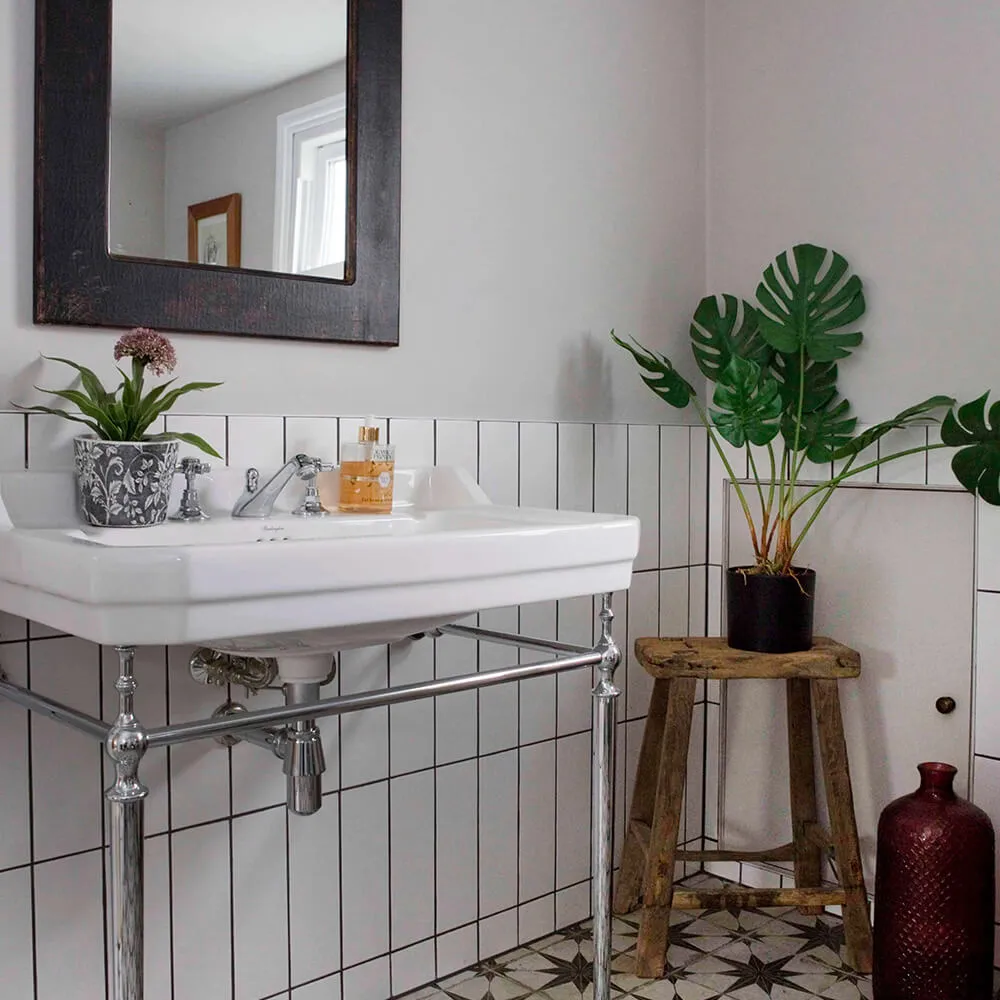 tilled bathroom floor